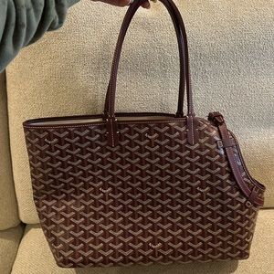 Authentic Goyard pet carrier